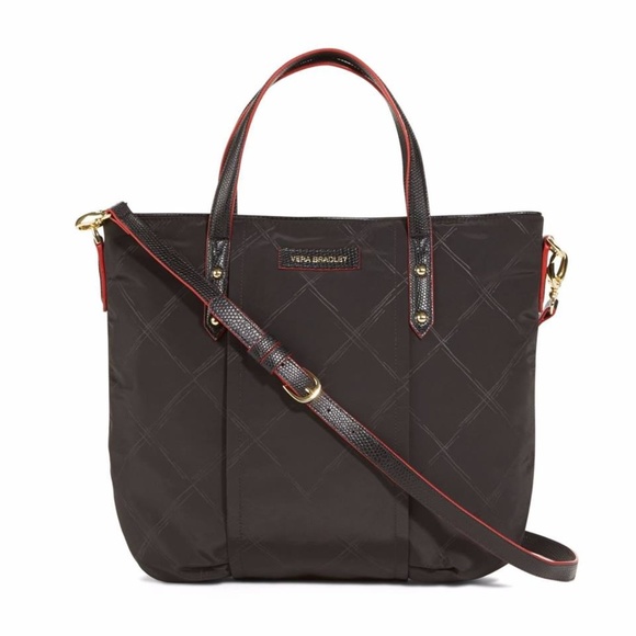 Vera Bradley Handbags - NWT NEW VERA BRADLEY PREPPY POLY SATCHEL BAG BLACK